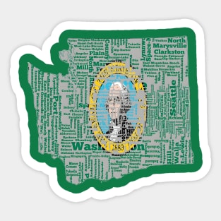Washington state flag Sticker